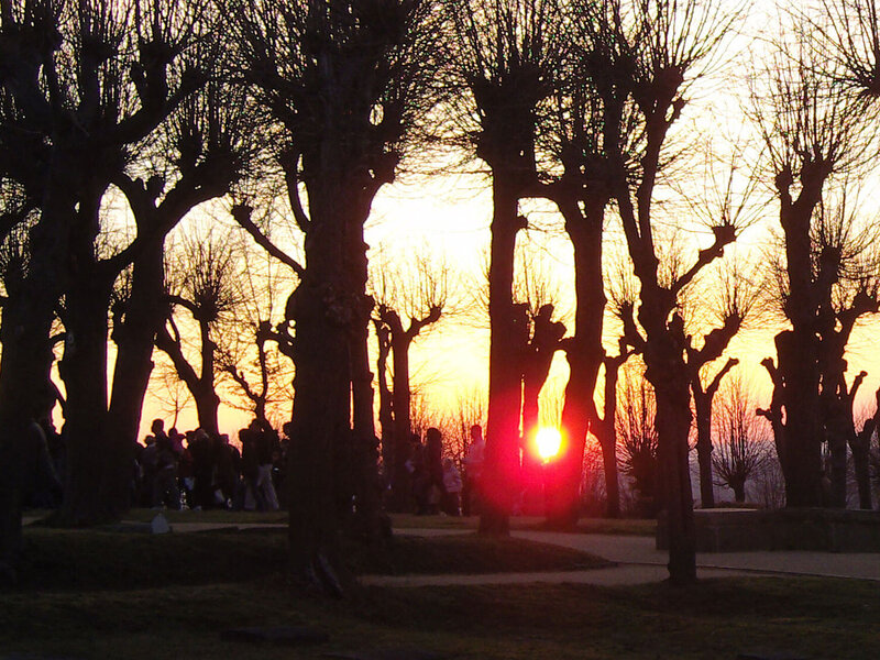 Herrnhut churchyard on Easter morning