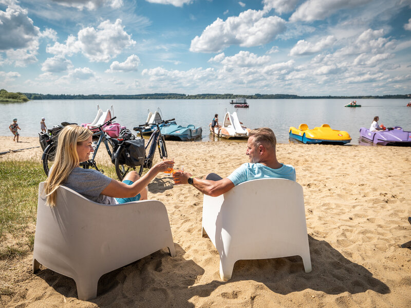 Stausee Bauten Beach Bar