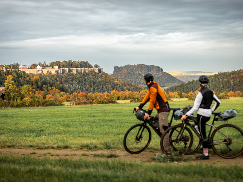 Abbildung RockHead - Blick auf die Festung Königstein