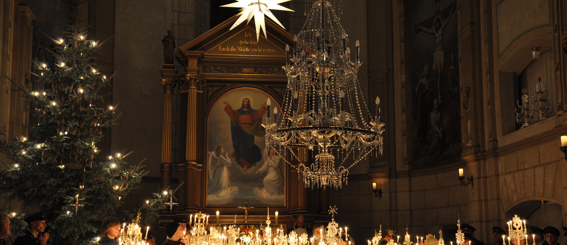 Christvesper mit Licherzug Cunewalde